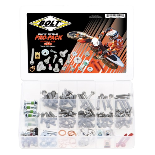 KIT DE TORNILLOS PRO para KTM UNIVERSAL 2 TIEMPOS 2003 EN ADELANTE BOLT