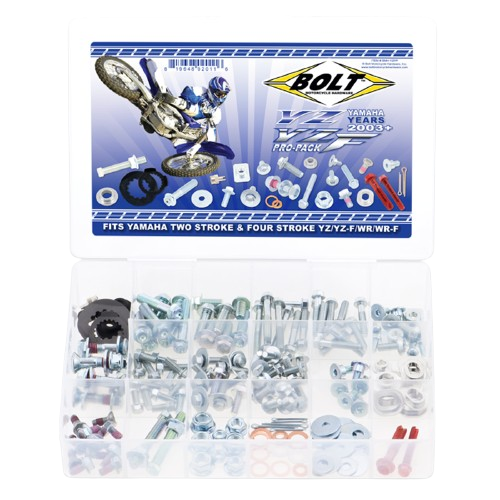 KIT DE TORNILLOS PRO PARA YAMAHA YZ/YZ-F, WR/WR-F 2003 EN ADELANTE BOLT