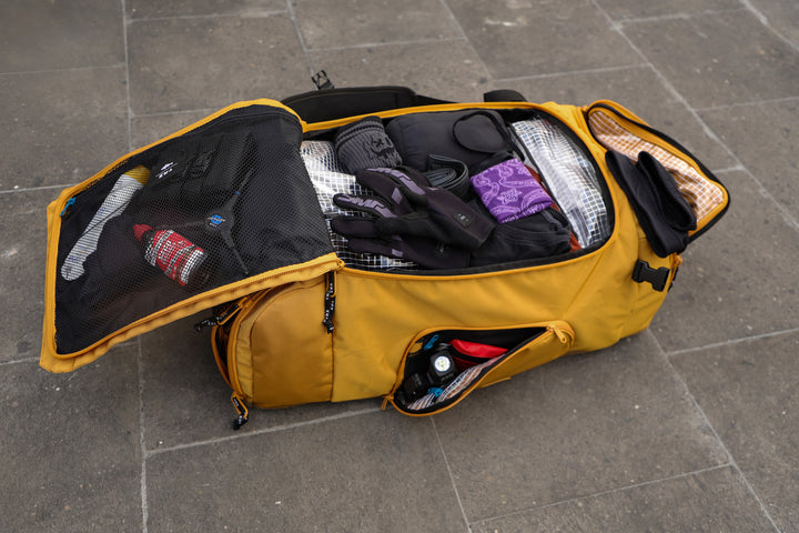 BAJA VENT 70L DUFFEL (MUSTARD/CAMEL)